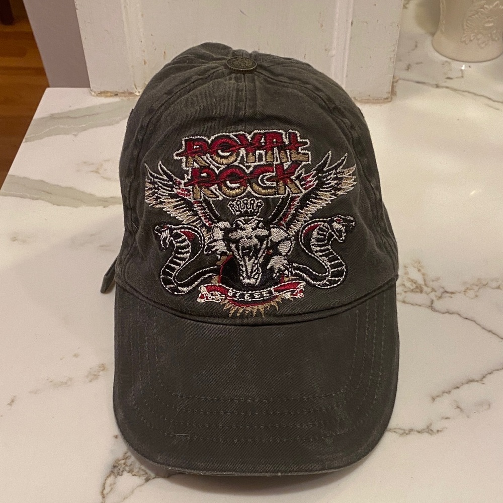 DESIGNER DIESEL ROYAL ROCK Embroidered Graphic Cap 100% COTTON❤️🎸